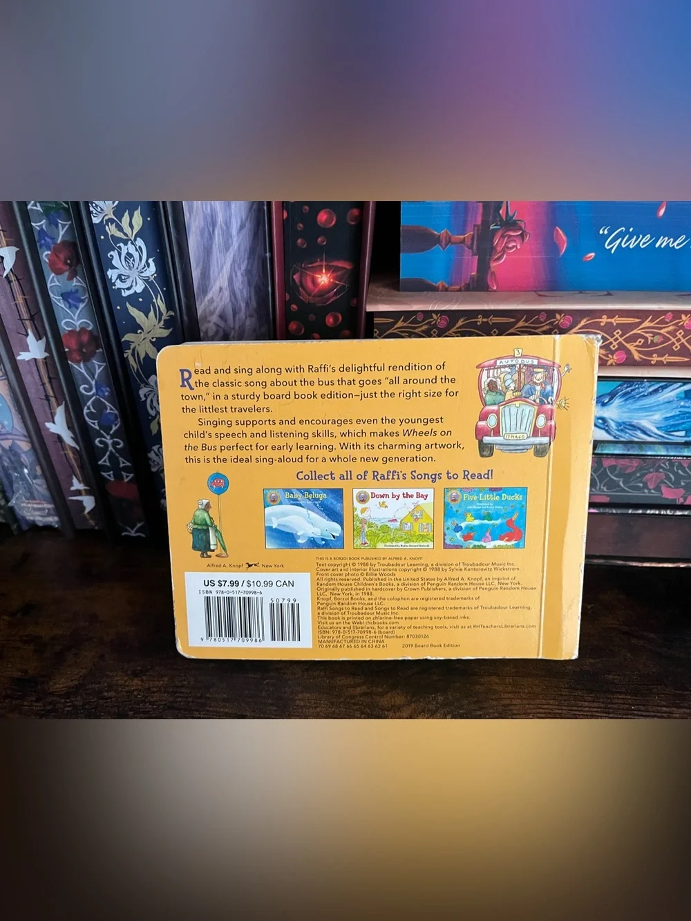 Wheels on the Bus - Red Kids Board Book Raffi